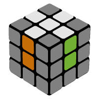 Первый шаг сборки кубика Рубика - создание белого креста