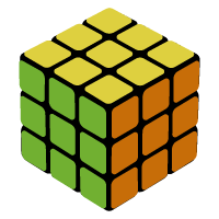 Седьмой шаг сборки кубика Рубика - завершение сборки